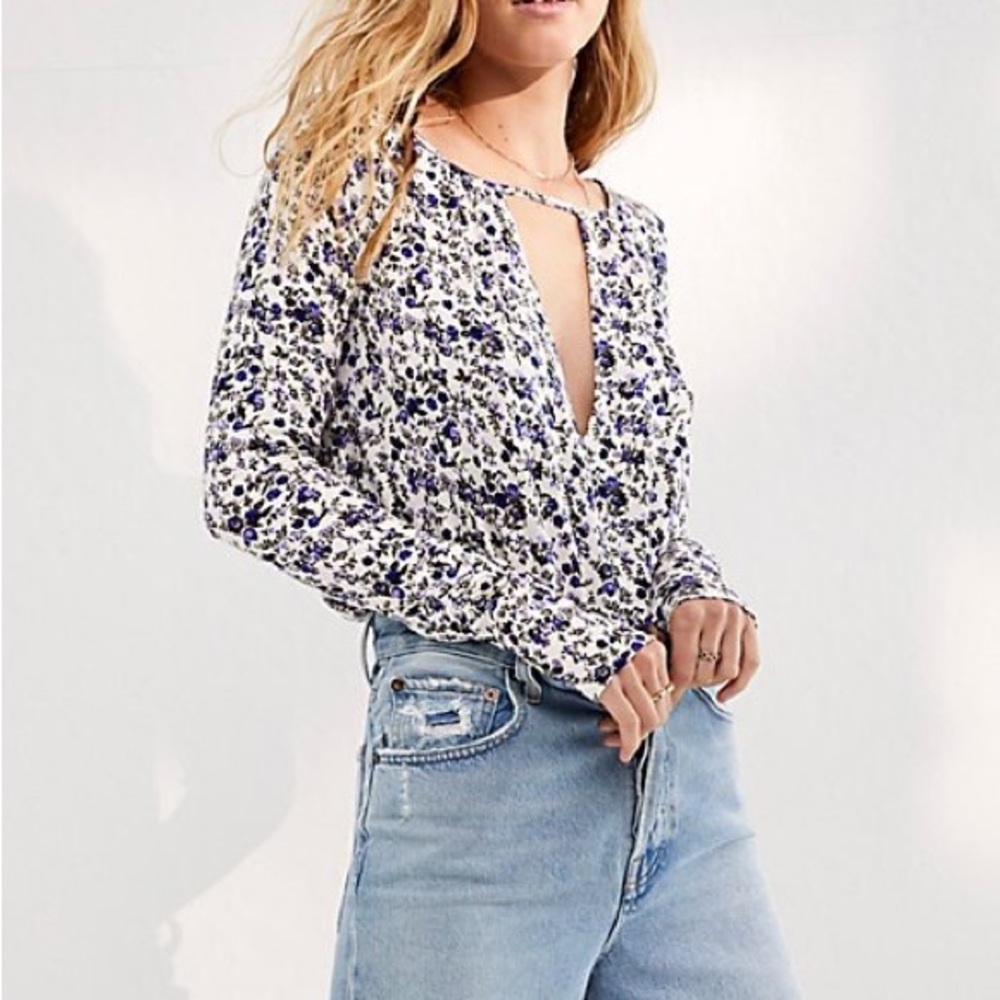 NWT Free People Intimately Kaya Floral Bodysuit